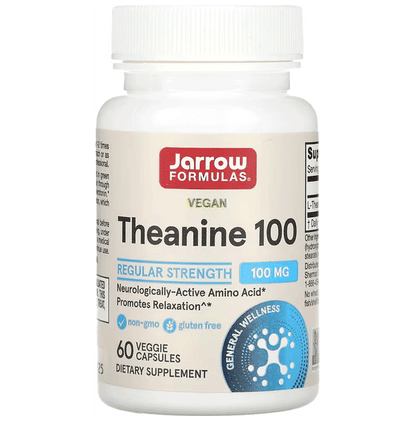 Jarrow Formulas Theanine 100mg Veggie Caps | Promotes Relaxation - Classic Derma