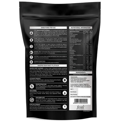 Nakpro Nutrition Whey Platinum Whey Protein Isolate (1kg Each) Chocolate