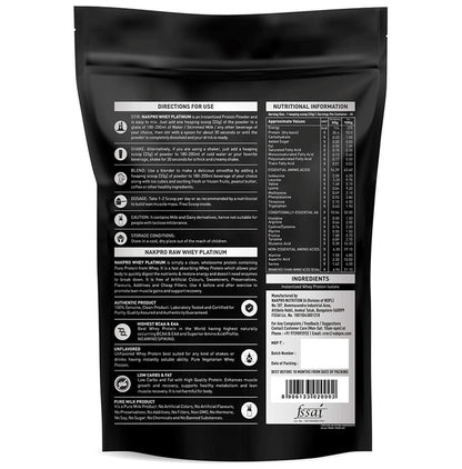 Nakpro Nutrition Whey Platinum Whey Protein Isolate (1kg Each) Coffee