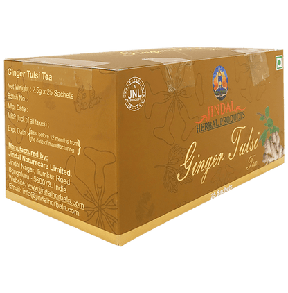 Jindal Herbal Ginger Tulsi Tea (25 Sachets)