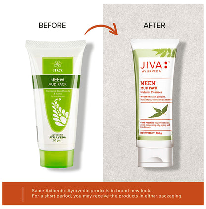 Jiva Ayurveda Neem Mud Pack Natural Cleanser (100gm Each)