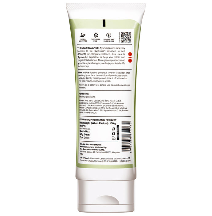 Jiva Ayurveda Neem Mud Pack Natural Cleanser (100gm Each)