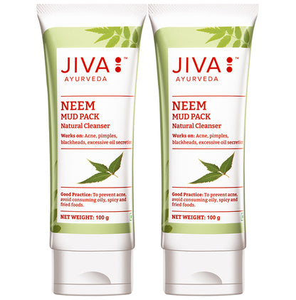 Jiva Ayurveda Neem Mud Pack Natural Cleanser (100gm Each)