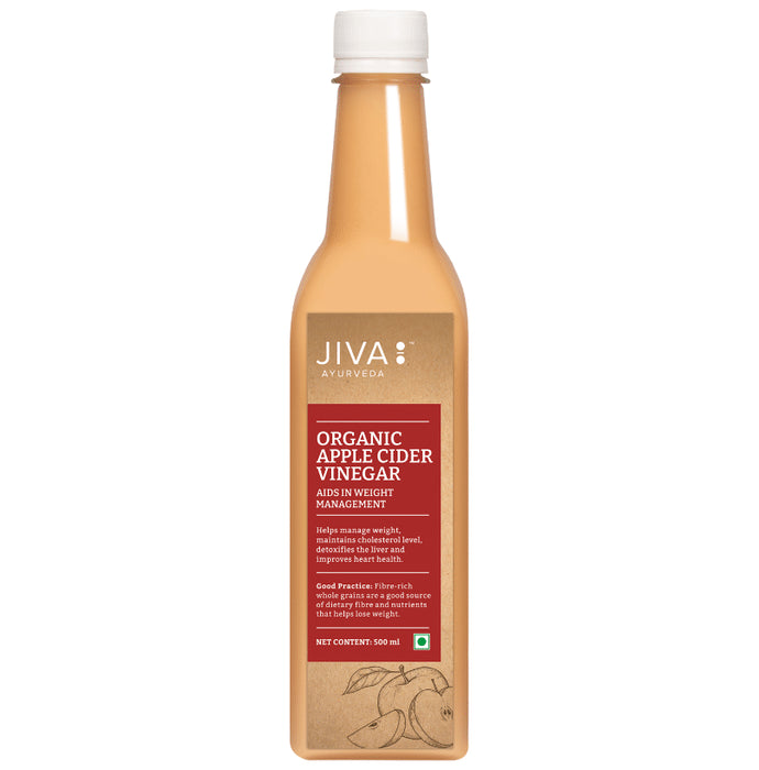 Jiva Ayurveda Organic Apple Cider Vinegar (500ml Each) - Classic Derma