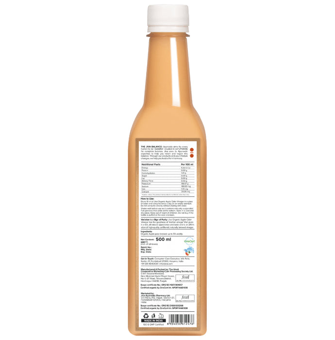 Jiva Ayurveda Organic Apple Cider Vinegar (500ml Each)
