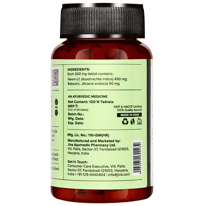 Jiva Neem Tablet | Natural Blood Purifier for Acne & Pimples