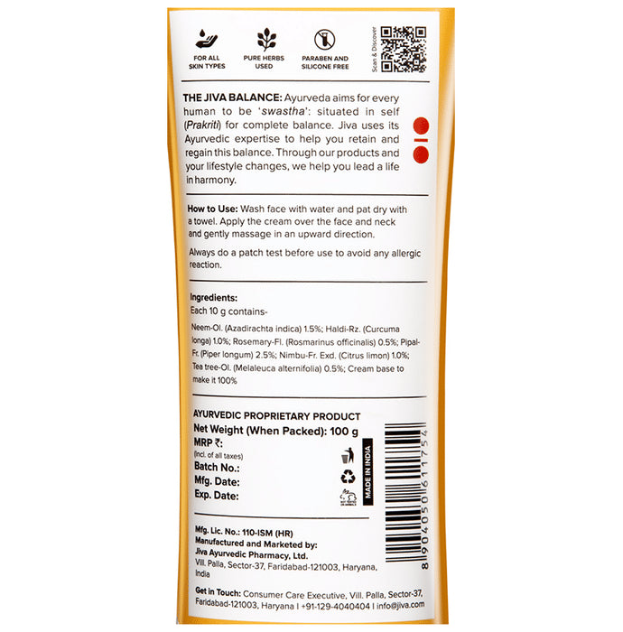 Jiva Turmeric Cream Spotless Skin (100gm Each)