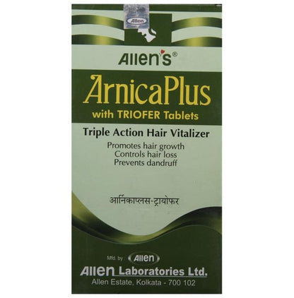 Allen Laboratories Arnica Plus (Hair Vitalizer 100 Ml+ Triofer 50 Tablets) Kit - Classic Derma