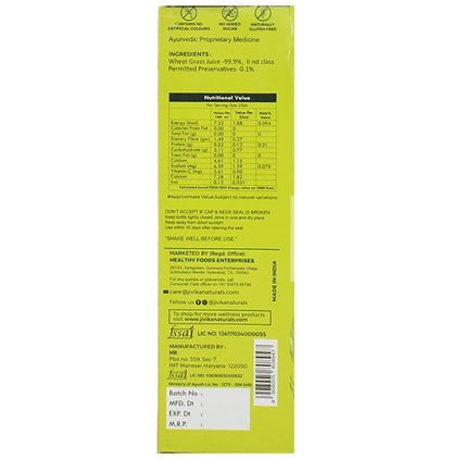 Jivika Naturals Wheat Grass Juice