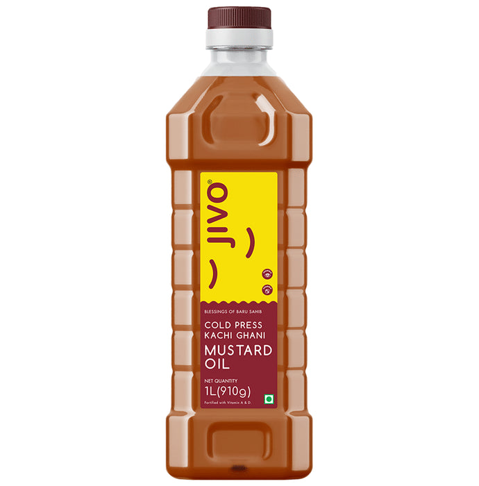 Jivo Cold Pressed Kachi Ghani Mustard Oil - Classic Derma