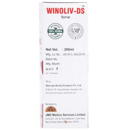 JMD Medico Winoliv-DS Sugar Free Syrup