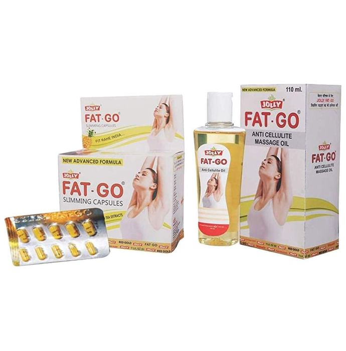 Jolly Combo Pack of Fat Go Slimming Capsule & Massage Oil - Classic Derma