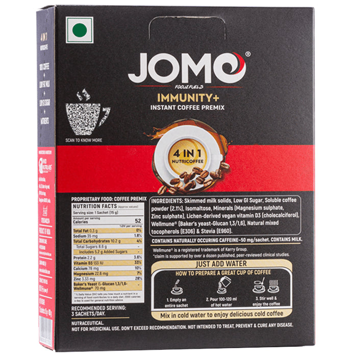 Jomo Focuz fuels Immunity + Instant Coffee Premix