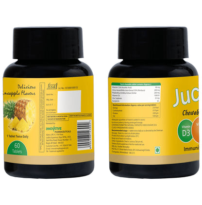 Jucee 500mg Chewable Tablet (60 Each) Delicious Pineapple