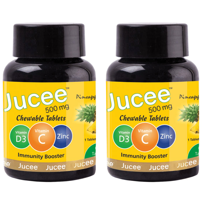 Jucee 500mg Chewable Tablet (60 Each) Delicious Pineapple - Classic Derma