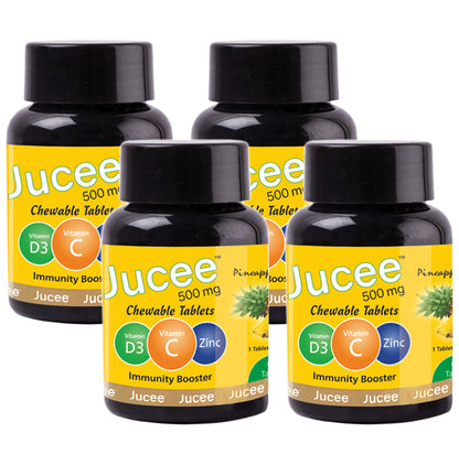 Jucee 500mg Chewable Tablet (60 Each) Delicious Pineapple - Classic Derma