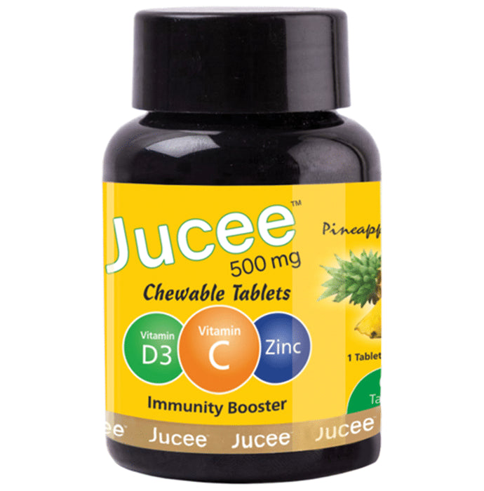 Jucee 500mg Chewable Tablet (60 Each) Delicious Pineapple