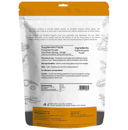Just Jaivik Organic Fenugreek Powder