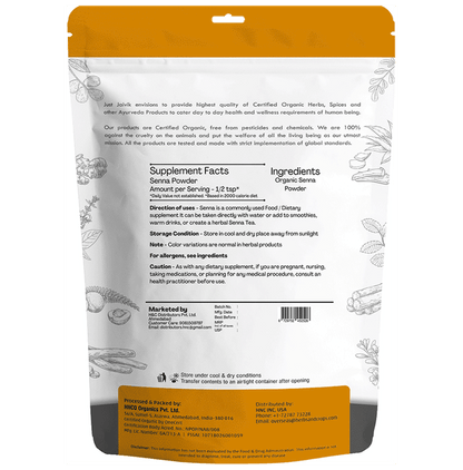 Just Jaivik Organic Senna Leaves Powder