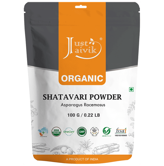 Just Jaivik Organic Shatavari Powder - Classic Derma