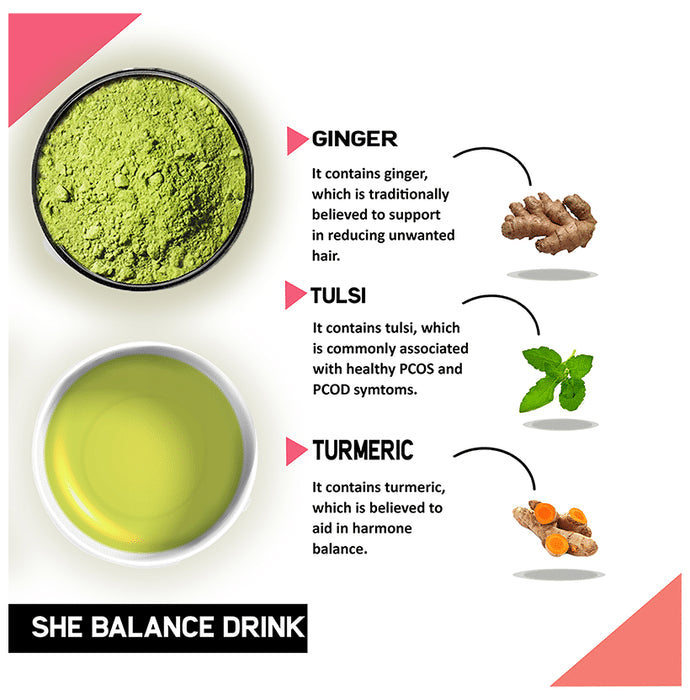 Just Vedic Plant Based She Balance Drink Mix Tea Powder