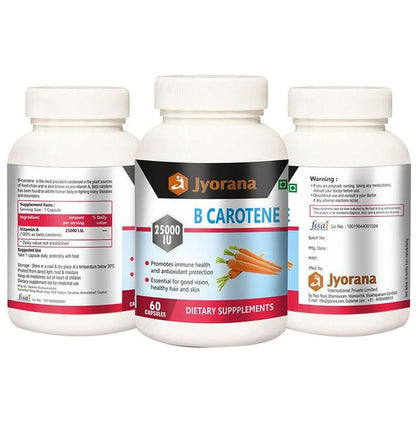 Jyorana Beta Carotene 25000IU Capsule