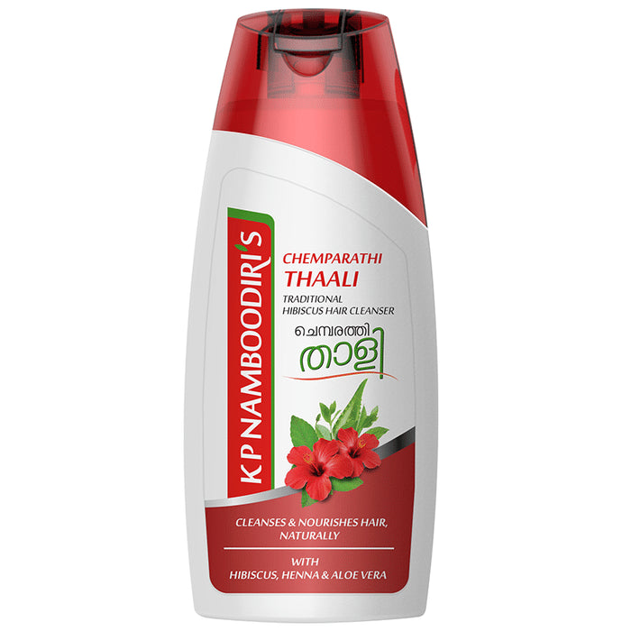 K.P. Namboodiri's Chemparathi Thaali Traditional Hibiscus Hair Cleanser (200ml Each) - Classic Derma