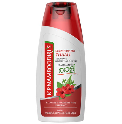 K.P. Namboodiri's Chemparathi Thaali Traditional Hibiscus Hair Cleanser (200ml Each) - Classic Derma