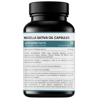 Kaers By Healthcrew Black Seed Oil Capsule (60 Each)