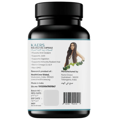 Kaers By Healthcrew Black Seed Oil Capsule (60 Each)