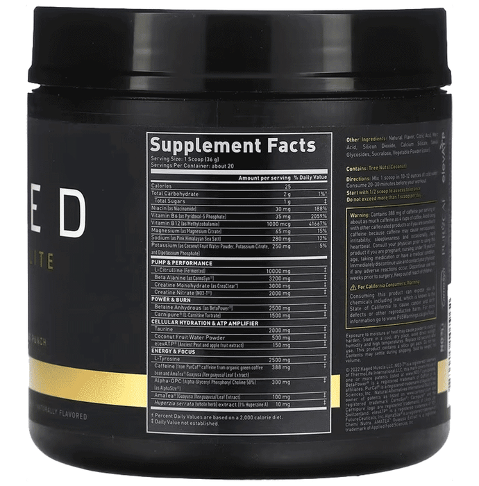 Kaged Muscle Pre-Kaged Elite Powder Fruit Punch