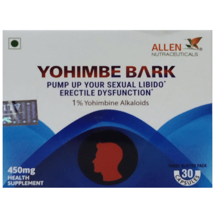 Allen Nutraceutical Yohimbe Bark Vegetarian Capsule - Classic Derma