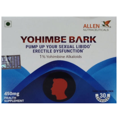 Allen Nutraceutical Yohimbe Bark Vegetarian Capsule - Classic Derma