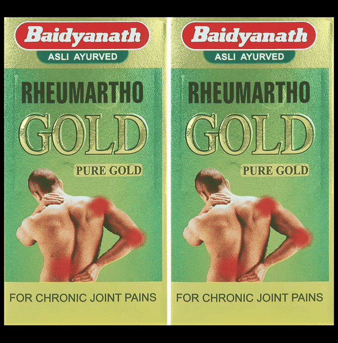 Baidyanath (Jhansi) Rheumartho Gold Pure Gold Capsule (30 Each)) - Classic Derma