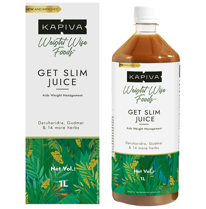 Kapiva Weight Wise Foods - Get Slim Juice | For Healthy Weight Management (1 Ltr Each) - Classic Derma