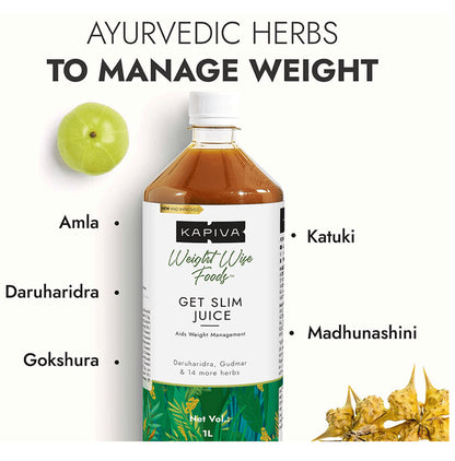 Kapiva Weight Wise Foods - Get Slim Juice | For Healthy Weight Management (1 Ltr Each)