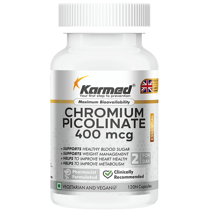 Karmed Chromium Picolinate 400 mcg Capsule - Classic Derma