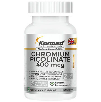 Karmed Chromium Picolinate 400 mcg Capsule - Classic Derma