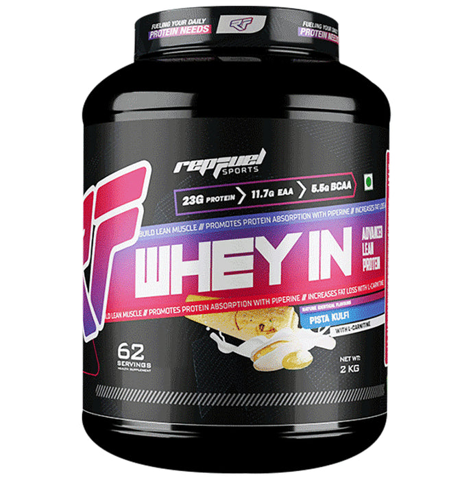 Repfuel Sports Whey In Advanced Lean Protein Powder Pista Kulfi - Classic Derma