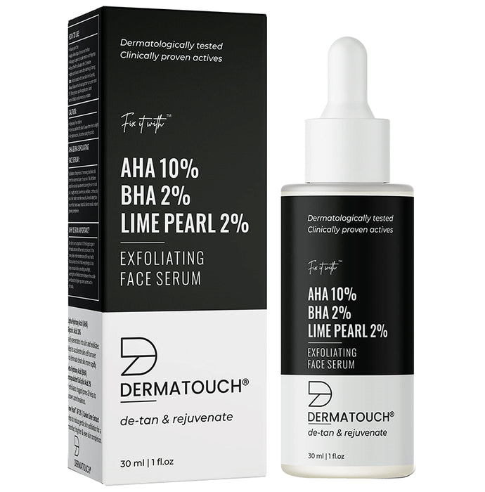 Dermatouch AHA 10% BHA 2% Lime Pearl 2% Exfoliating Face Serum - Classic Derma