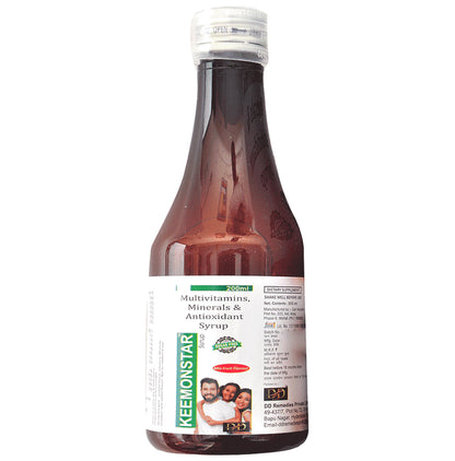 Keemonstar Syrup Mix Fruit Flavour Sugar Free