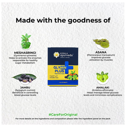Kerala Ayurveda Glymin Plus Tablet | Glycemic Care