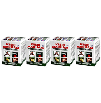 Kesri Marham Prompt Relief from Pain Balm (100gm Each) - Classic Derma