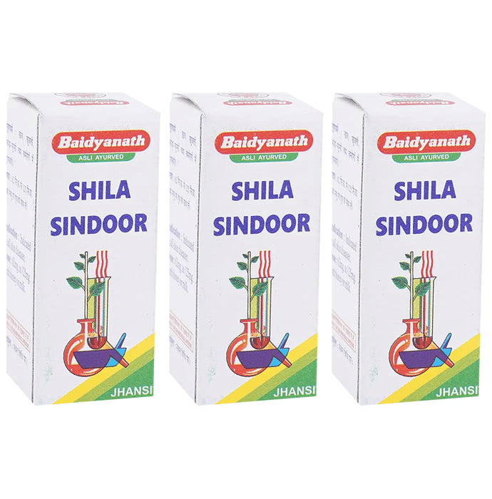 Baidyanath (Jhansi) Shila Sindoor Powder (2.5gm Each) - Classic Derma