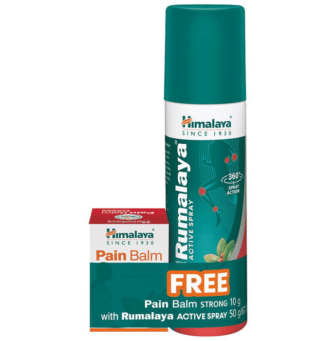 Himalaya Active Spray with 10gm Strong Pain Balm Free - Classic Derma