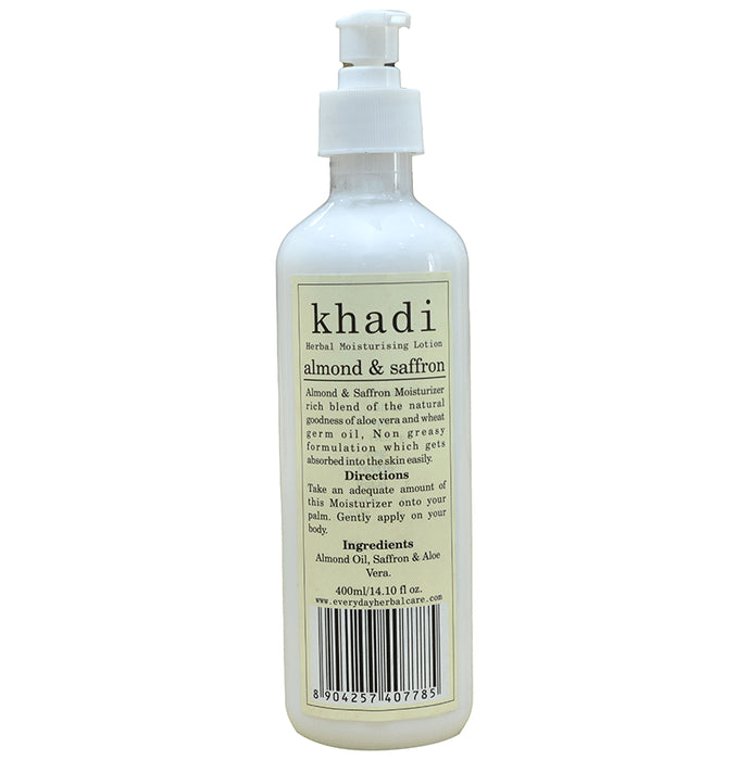 Khadi Herbal Moisturising Lotion Almond & Saffron - Classic Derma