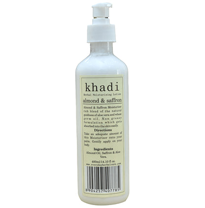 Khadi Herbal Moisturising Lotion Almond & Saffron - Classic Derma