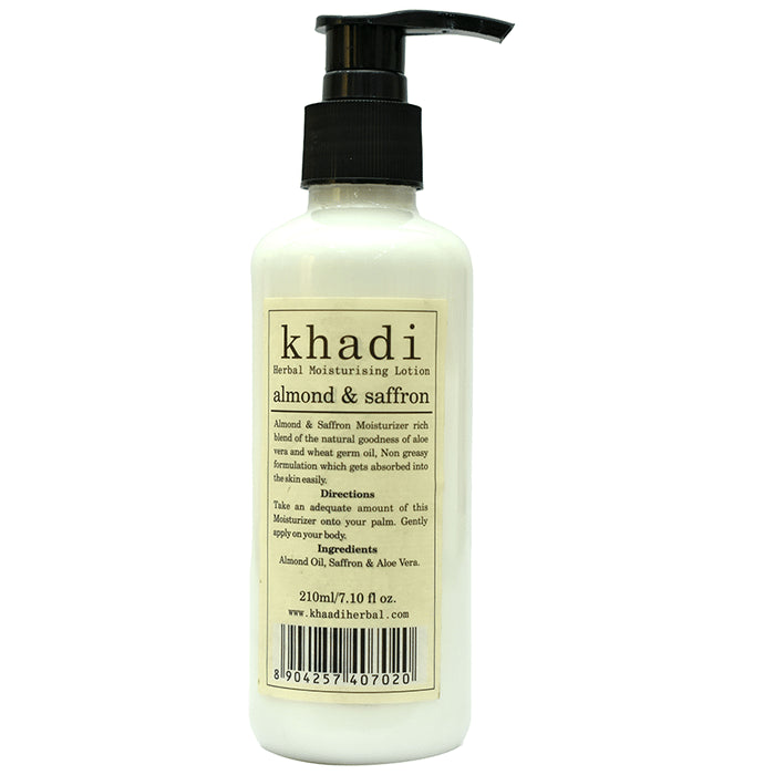Khadi Herbal Moisturising Lotion Almond & Saffron - Classic Derma