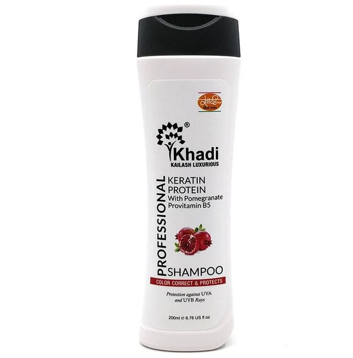 Khadi Kailash Luxurious Professional Keratin Protein with Pomegranate Provitamin B5 Shampoo - Classic Derma