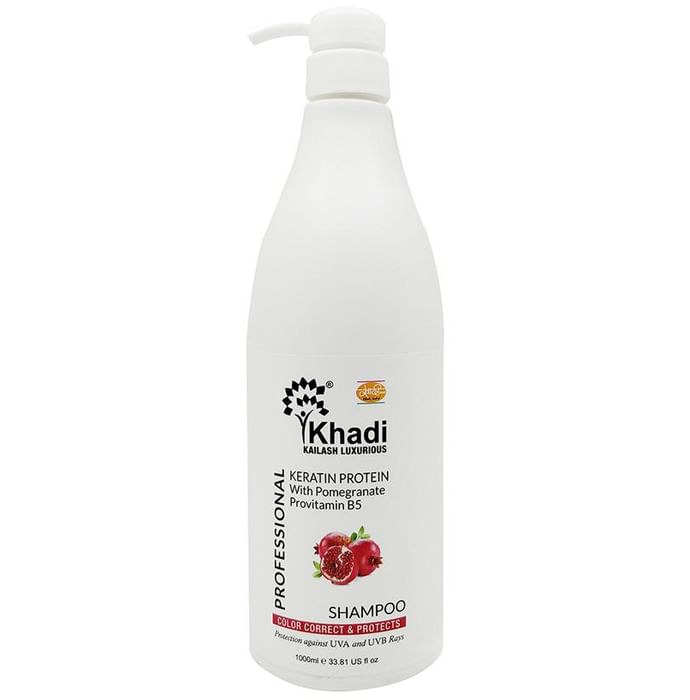 Khadi Kailash Luxurious Professional Keratin Protein with Pomegranate Provitamin B5 Shampoo - Classic Derma